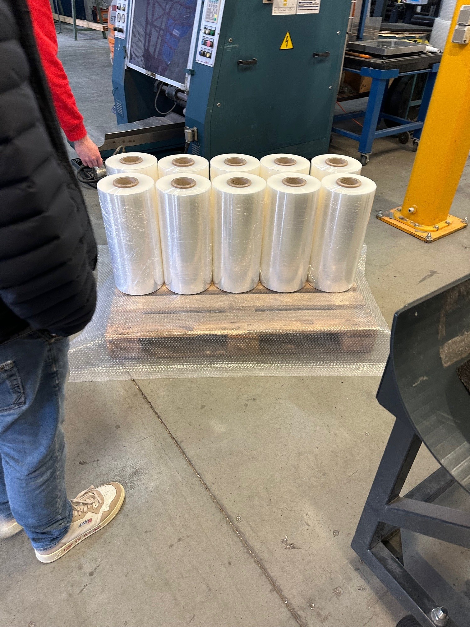 Maschinenstretchfolienproduktion