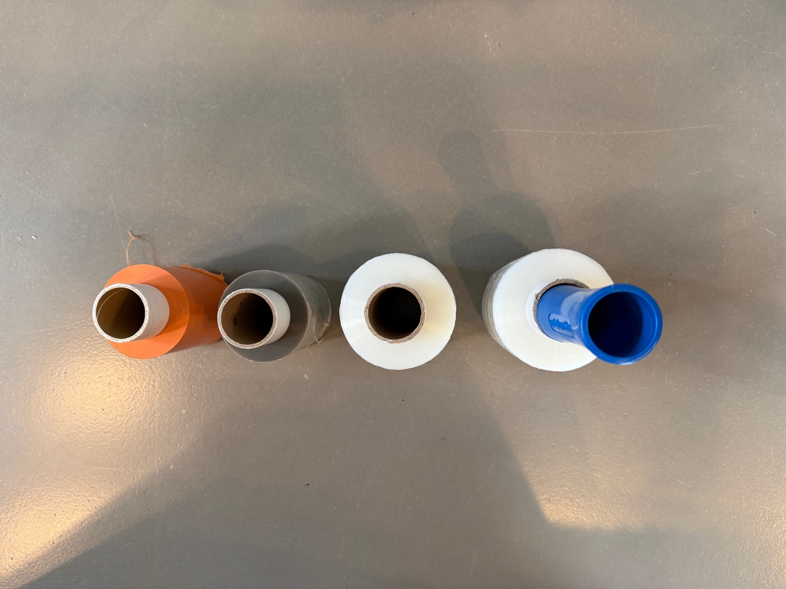 konfektionierte Stretchfolie farbig, PCR, Standard, mit Druck