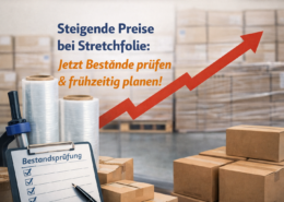 Stretchfolie Preiseerhöhungen 2026, steigende preise bei Maschinenstretchfolie und Handstretchfolie