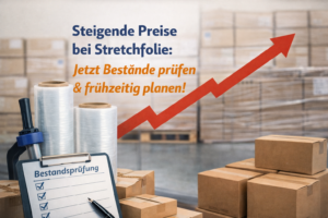 Stretchfolie Preiseerhöhungen 2026, steigende preise bei Maschinenstretchfolie und Handstretchfolie